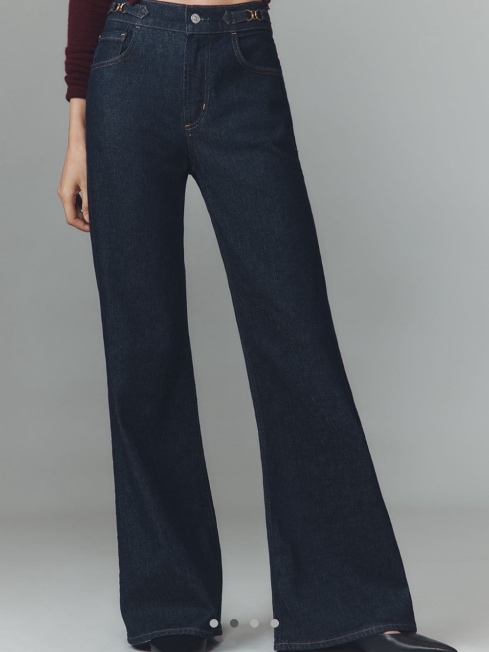 Citizens Of Humanity Dark Indigo Wide-Leg Jeans - Picture 4 of 9